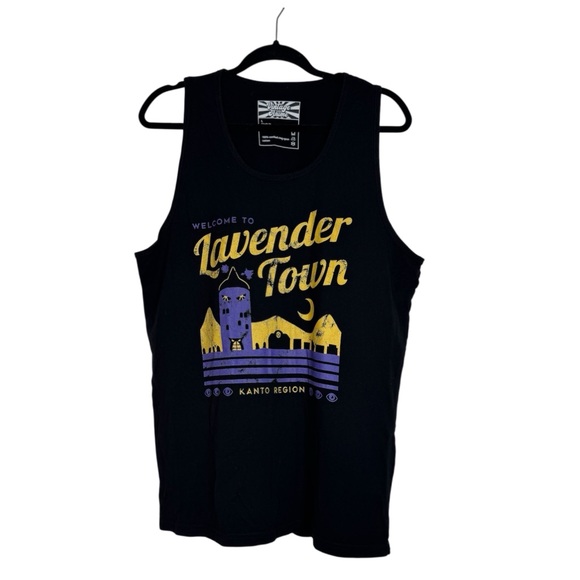 Vintage Anime Tee Pokemon Graphic Tank Welcome to Lavender Town - Picture 1 of 8